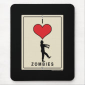 I Liebe-Zombies Mousepad (Vorne)