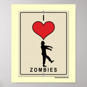 I Liebe Zombies Poster