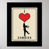 I Liebe Zombies Poster (Vorne)