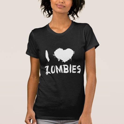 I Liebe Zombies T-Shirt (Vorderseite)