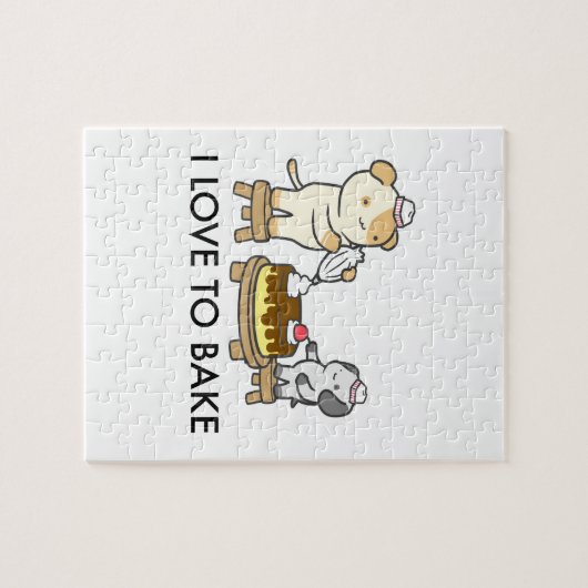 I Liebe zu backen Puzzle (Horizontal)