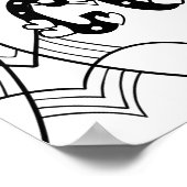 I Liebe zu Farbe - Erwachsenenfarben-Poster Poster (Ecke)