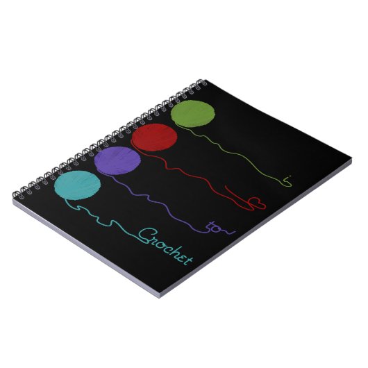 I Liebe zu häkeln Notizblock (Linke Seite)