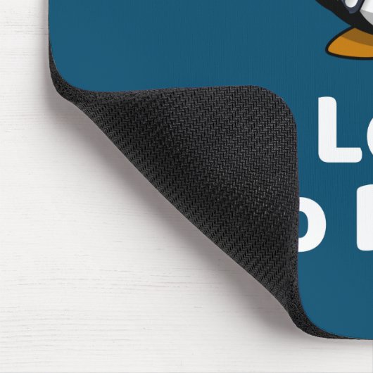 I Liebe zu lesen Pinguin Funny Reading Mousepad (Ecke)
