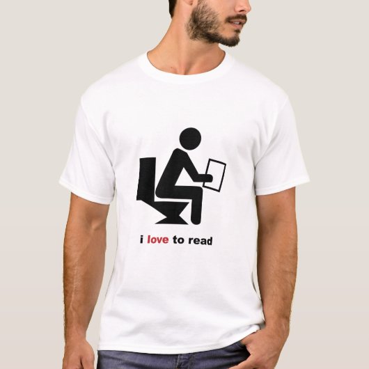 I Liebe zu lesen T-Shirt (Vorderseite)