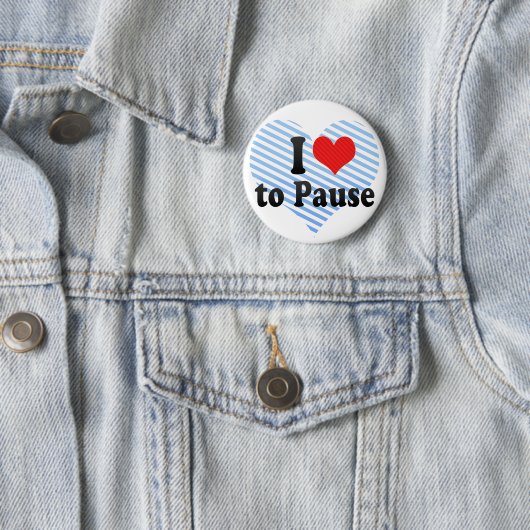 I Liebe zu pausieren Button (Beispiel)