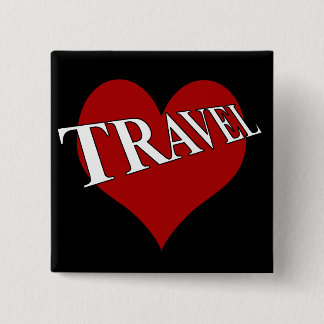 I Liebe zu reisen Button