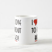 I Liebe zu Shout BINGO Kaffeetasse (Mittel)