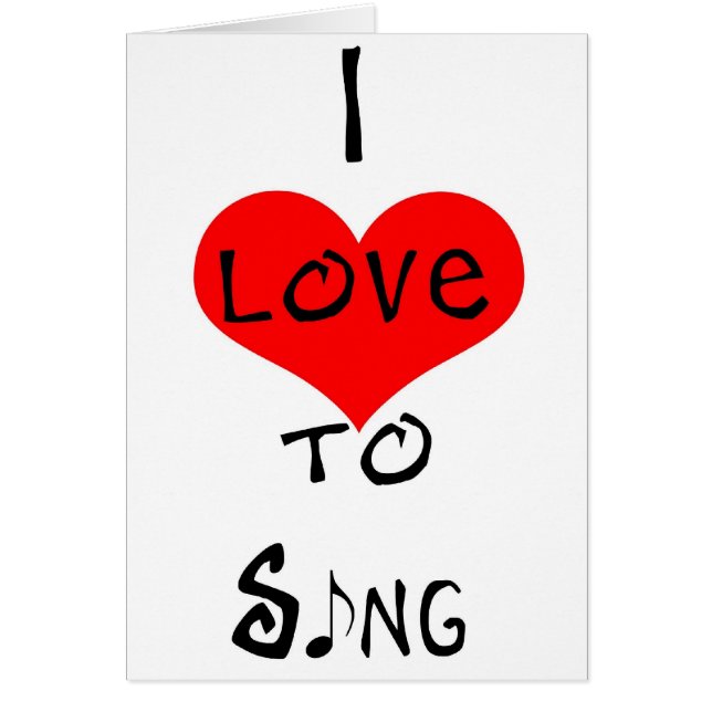 I Liebe zu singen (Vorne)