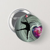 I Liebe zu tanzen! Button (Vorne & Hinten)