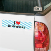 I Liebe zu überholen Autoaufkleber (Auf Lkw)