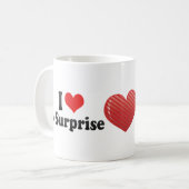 I Liebe zu überraschen Kaffeetasse (Vorderseite Links)