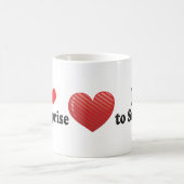 I Liebe zu überraschen Kaffeetasse (Mittel)