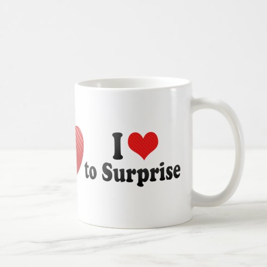 I Liebe zu überraschen Kaffeetasse (Rechts)