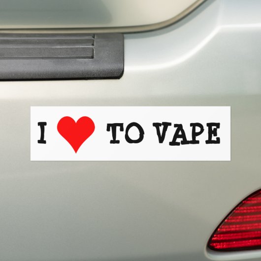 I LIEBE ZU VAPE AUTOAUFKLEBER (Auf Auto)