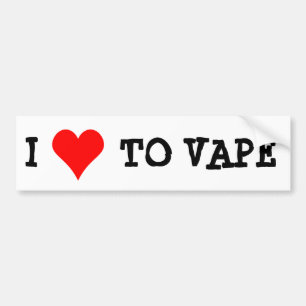 I LIEBE ZU VAPE AUTOAUFKLEBER