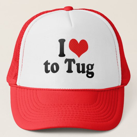 I Liebe zu zerren Truckerkappe (Vorderseite)