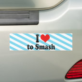 I Liebe zu zertrümmern Autoaufkleber (Auf Auto)