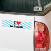 I Liebe zu zertrümmern Autoaufkleber (Auf Lkw)