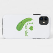 I Liebe Zucchini Smiling Kawaii Zucchini Case-Mate iPhone Hülle (Rückseite (Horizontal))
