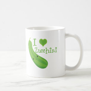 I Liebe Zucchini Smiling Kawaii Zucchini Kaffeetasse