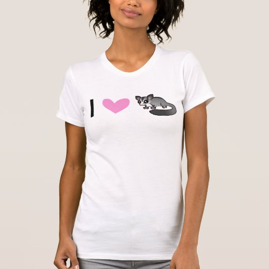 I Liebe-Zuckersegelflugzeuge T-Shirt (Vorderseite)