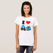 I Liebe-Zuhause und Garten Fernsehen T-Shirt (Vorne ganz)
