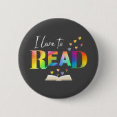 I Liebe zum Lesen Button (Vorderseite)