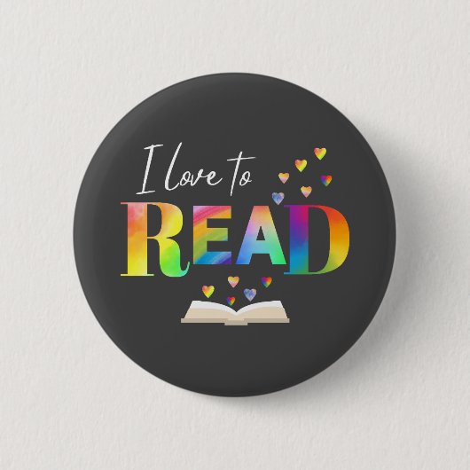 I Liebe zum Lesen Button (Vorderseite)