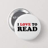I Liebe zum Lesen Button (Vorne & Hinten)