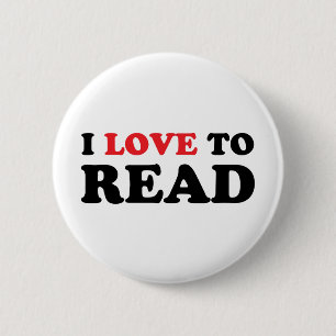 I Liebe zum Lesen Button
