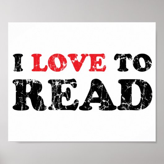 I Liebe zum Lesen erschüttert Poster (Vorne)