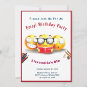 I Liebe zum Lesen von Büchern Einladung (Vorderseite)