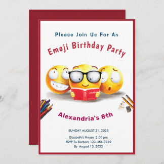 I Liebe zum Lesen von Büchern Einladung