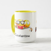 I Liebe zum Lesen von Büchern Tasse (Vorderseite Links)