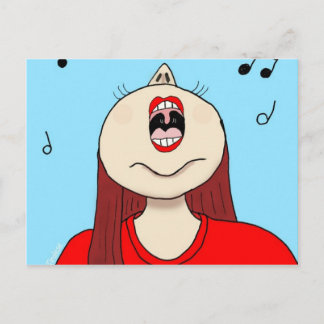 I Liebe zum Singen Postkarte