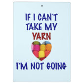 I Liebe zum Strick - Zwischenablage Klemmbrett (Rückseite)