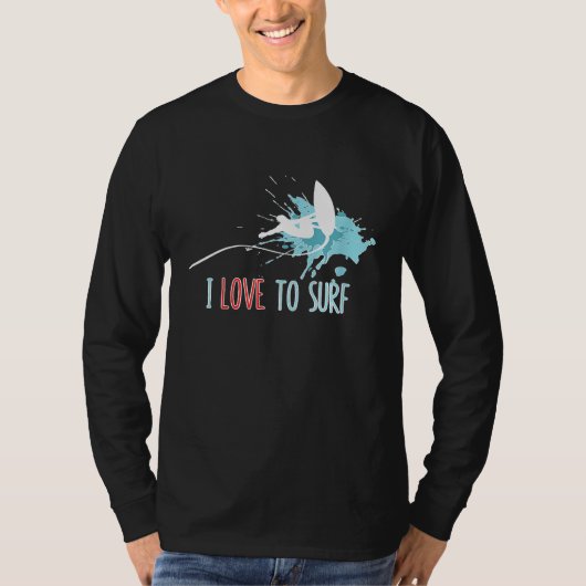 I Liebe zum Surfen auf Grafik T-Shirt (Vorderseite)