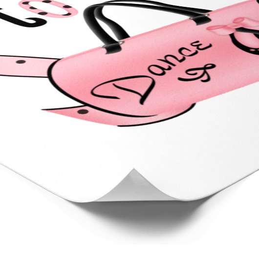 I Liebe zum Tanzen Print Poster (Ecke)