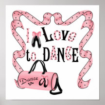 I Liebe zum Tanzen Print