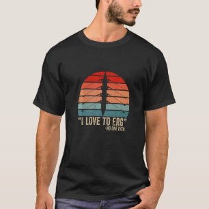 I Liebe zum Vintagen Ruderboot von Erg Retro Crew T-Shirt