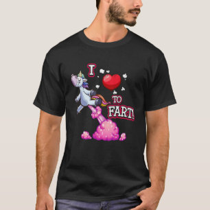 I Liebe zur Furz ein Einhorn Liebe Furz I Herz Fur T-Shirt