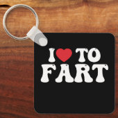 I Liebe zur Furz Schlüsselanhänger (Vorderseite)