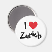 I Liebe Zürich Magnet (Vorderseite/Rückseite)