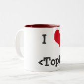 I Liebe __ Zweifarbige Tasse (Vorderseite Links)