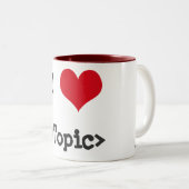 I Liebe __ Zweifarbige Tasse (VorderseiteRechts)