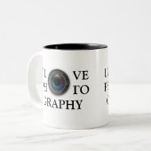 I LIEBE ZWEIFARBIGE TASSE (Vorderseite Links)