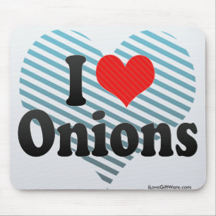 I Liebe-Zwiebeln Mousepad