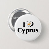 I Liebe Zypern-Flagge Button (Vorne & Hinten)