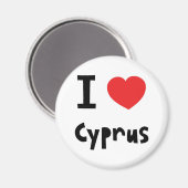 I Liebe Zypern Magnet (Vorderseite/Rückseite)